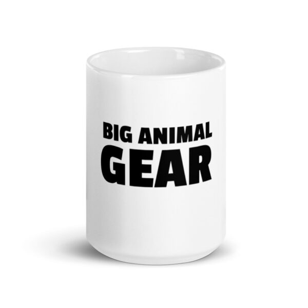 BIG ANIMAL GEAR - White glossy mug - Image 6
